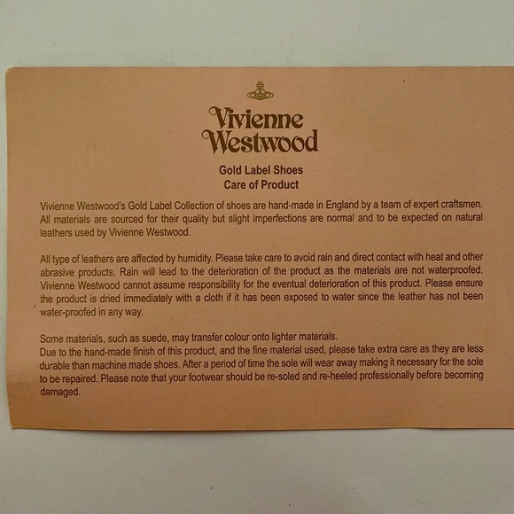 VIVIENNE WESTWOOD GOLD LABEL RED WHITE ROCKING HORSE GOLF SS09 NWT IT39 US8.5 - Picture 10 of 10